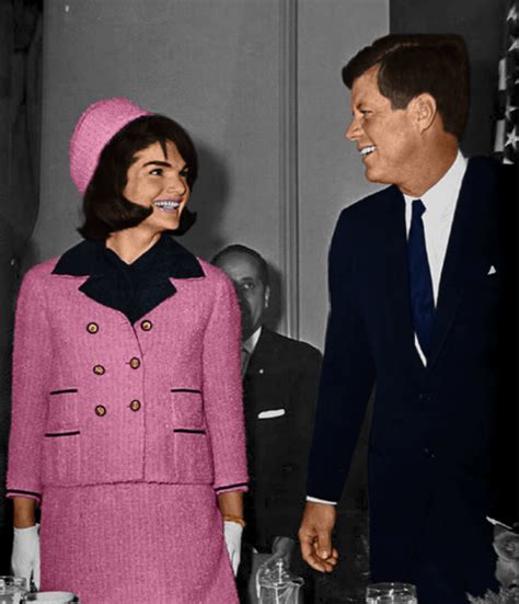 jackie kennedy's pink chanel suit|jackie kennedy jfk funeral dress.